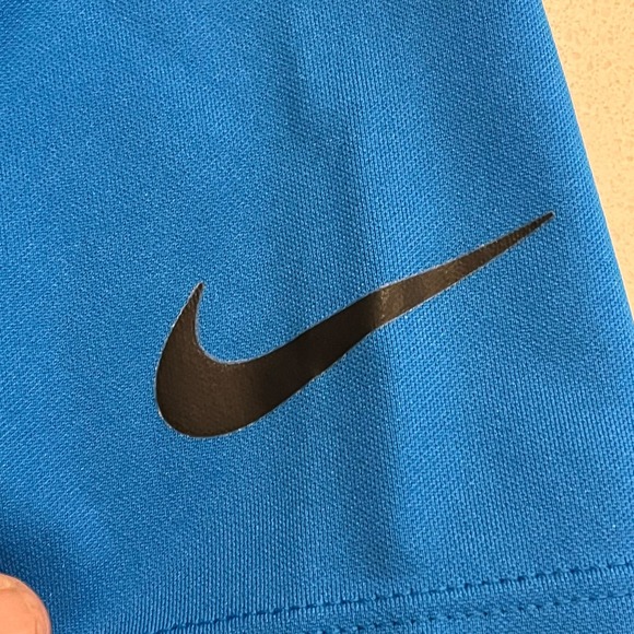 Nike Golf Men’s Large‎ Polo Short Sleeve Dri Fit Light Blue Button Up - Picture 9 of 10